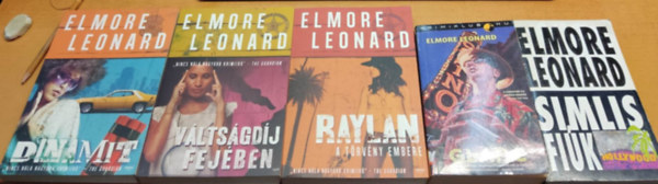 5 db Elmore Leonard: Dinamit + Glanc + Raylan, a trvny embere + Simlis fik + Vltsgdj fejben