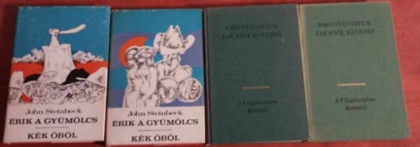2db Steinbeck knyv:dentl keletre I-II+ rik a gymlcs - Kk bl I-II.