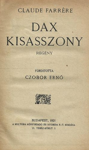 Dax kisasszony