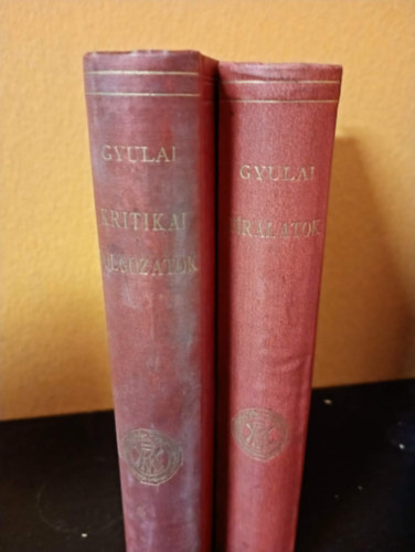 2 db. Gyulai P�l m�: Kritikai dolgozatok (1854-1861) - B�r�latok (1861-1903)