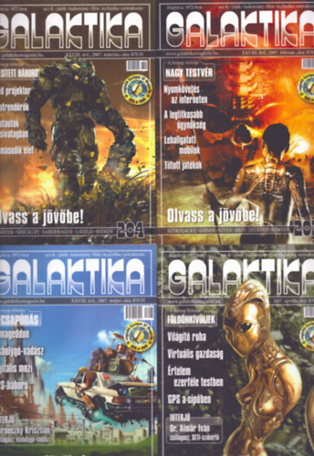 Galaktika XXVIII. vfolyam 2007/2., 3., 4., 5., 6., 7., 8., 9., 10. szmok (9 db)