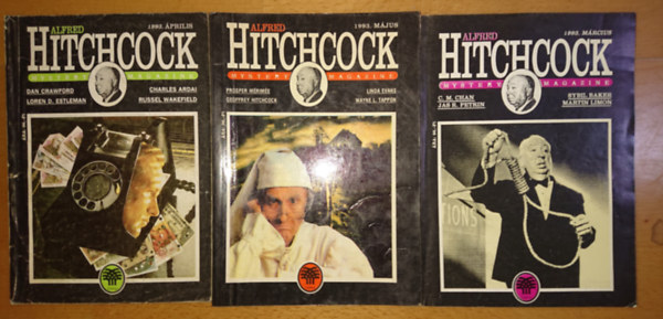 3 db Alfred Hitchcock Mystery Magazin: 1993/mrcius + + 1993/prilis + 1993/mjus