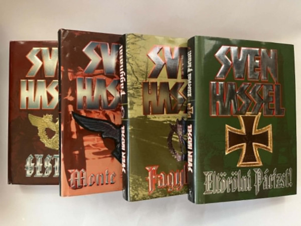 4 db SWEN HASSEL K�TET: 1. Elt�r�lni P�rizst! 2. Fagyhal�l 3. Monte Cassino 4. Gestapo