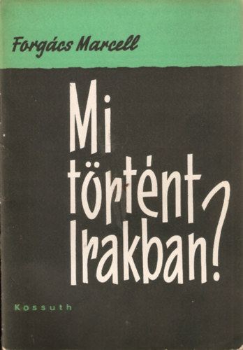 Forgács Marcell - Mi történt Irakban?