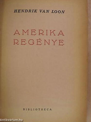 Amerika reg�nye - Eg�sz oldalas fekete-feh�r illusztr�ci�kkal