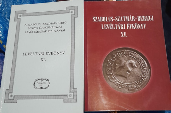 2 db Szabolcs-Szatm�r-Beregi lev�lt�ri �vk�nyv: Lev�lt�ri �vk�nyv XI. �s XV.