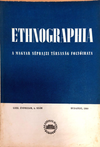 Ethnographia 1960/4. szm