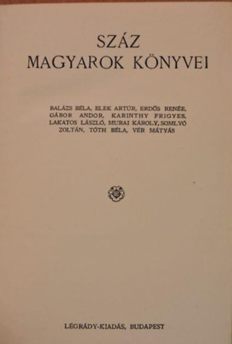 Sz�z magyarok k�nyvei 4.