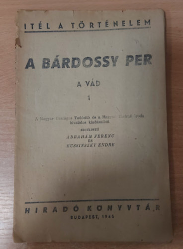 A B�rdossy per - A v�d 1