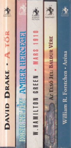 5 db. Valhalla P�holy sci-fi: A t�r + Amber hercegei + Mars 1910 + Az els� jel: Baldur v�re + Ar�na