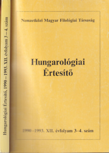 Hungarolgiai rtest 1990-1993/3-4. szm (egy ktetben)