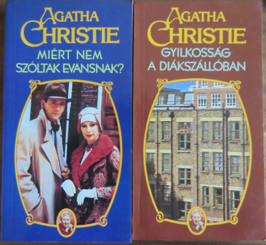 Agatha Christie - 2 db Agatha Christie krimi: Gyilkossg a dikszllban + Mirt nem szltak Evansnak?