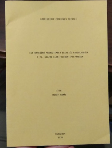 Egy napl��r� parasztember �lete �s gazd�lkod�sa a 20. sz�zad els� fel�ben Ipolyny�ken