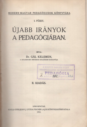 �jabb ir�nyok a pedag�gi�ban