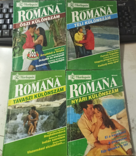 Lindsay Armstrong, Emma Darcy, Sandra Marton, Tbb szerz Vanessa Grant - 4db Romana klnszm