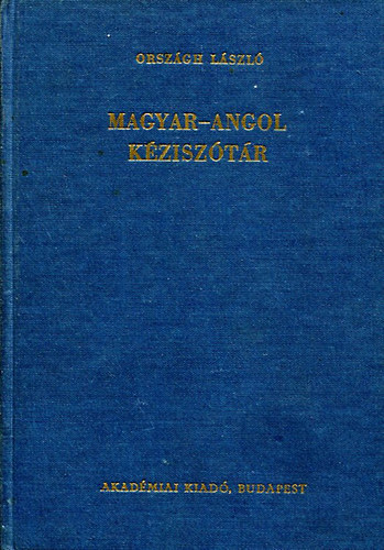 Magyar-angol kéziszótár