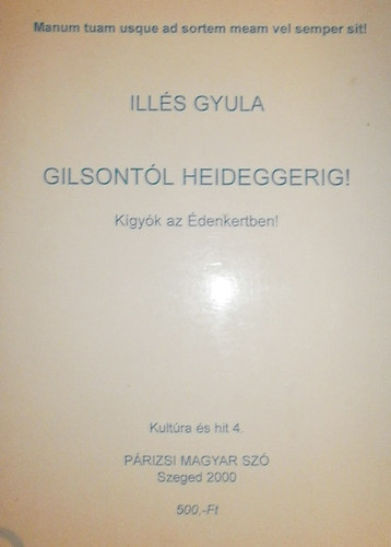 Ills Gyula - Gilsontl Heideggerig