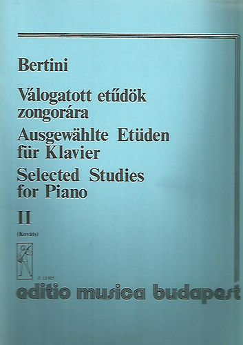 Vlogatott etdk zongorra II