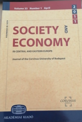 Cs�ki Csaba  (szerk.) - Society and economy in central and eastern Europe 2011/1