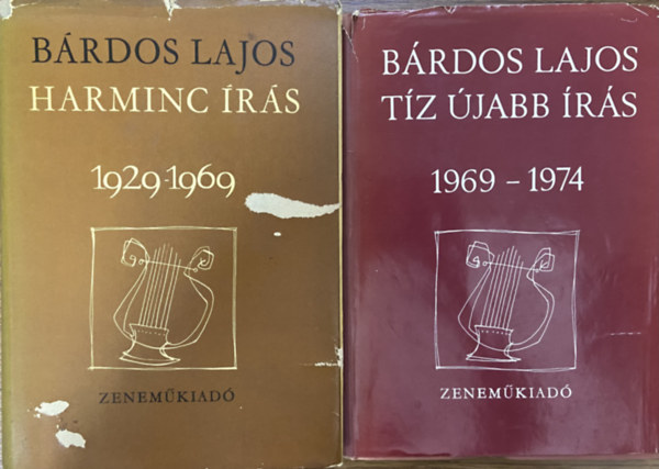 B�rdos Lajos - 2 db m� B�rdos Lajost�l - Harminc �r�s 1929-1969, T�z �jabb �r�s 1969-1974