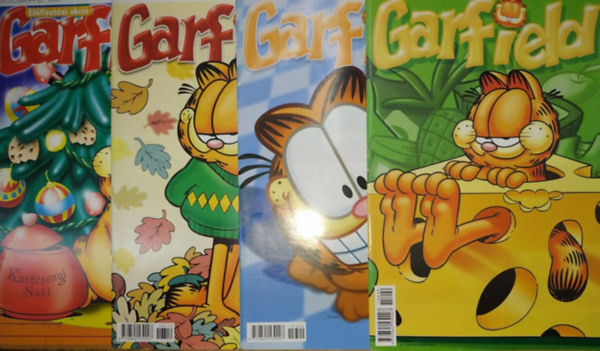 4 db Garfield, szrvnyszm: 2015: 299, 302 + 2016: 319, 321 (Drize kiad)