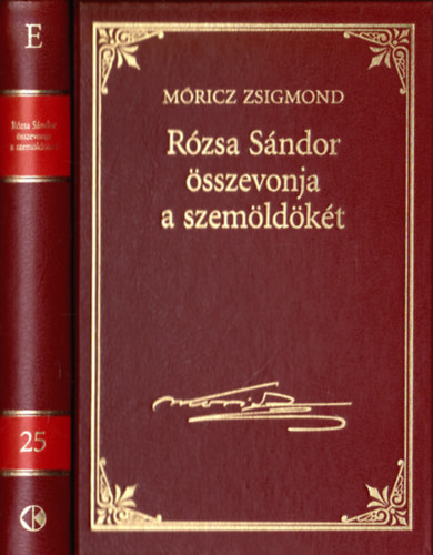 Rzsa Sndor sszevonja a szemldkt - Mricz Zsigmond sorozat 25.ktet