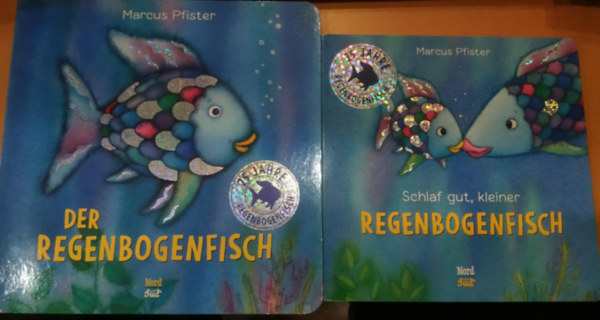 2 db Marcus Pfister: Schlaf gut, kleiner Regenbogenfisch + Der Regenbogenfisch