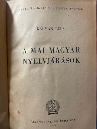 A mai magyar nyelvj�r�sok