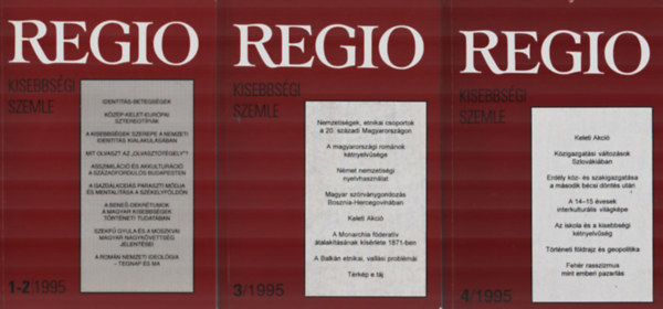 REGIO-Kisebbsgi Szemle 1995/1-4.