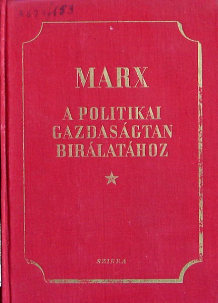 Marx Kroly - A politikai gazdasgtan brlathoz