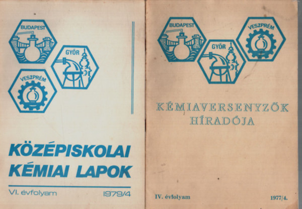 3 db kzpiskolai kmiai lapok 1979/4, 1982/3, 4. szmok. + Kmiaversenyzk hradja 1977/4.