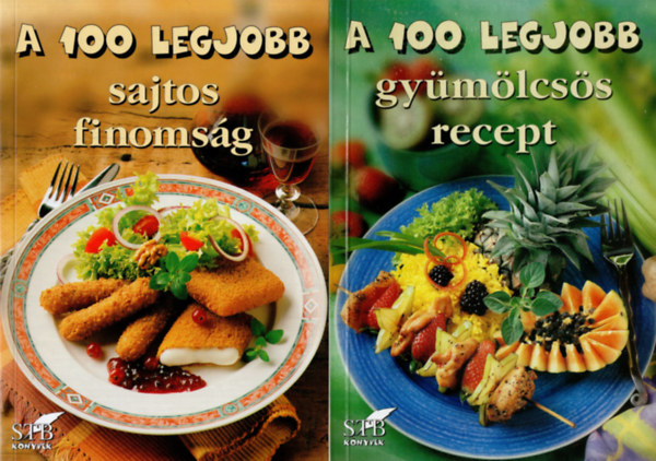 4 db A 100 legjobb szakcssorozatbl ( Koktl + tros recept + Sajtos finomsg + Gymlcss recept )