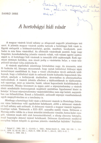 A hortobgyi hdi vsr - Tanulmnyok a Hortobgy nprajzhoz - dediklt - Klnlenyomat