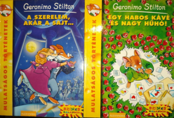 2 db Geronimo Stilton: A szerelem, akr a sajt... + Egy habos kv s nagy hh!