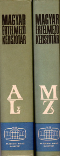 Juh�sz-Sz�ke-O. Nagy-Kovalovszky - Magyar �rtelmez� k�zisz�t�r A-Ly - M-Zs - (k�t k�tet)