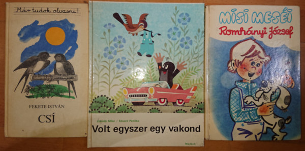 3 klasszikus knyv olvasni tanulknak: Cs ((Mr tudok olvasni!), Volt egyszer egy vakond, Misi mesi