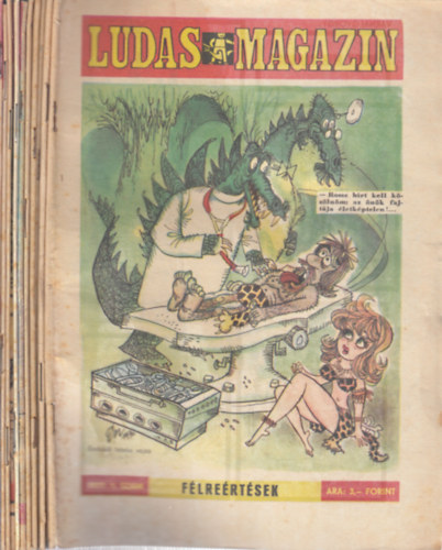 11 db. Ludas magazin 1977. (hi�ny: augusztus)