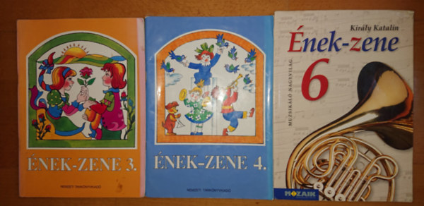3 db nek-zene tanknyv: nek-zene 3., nek-zene 4., nek-zene 6.