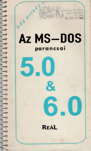 Az MS-DOS parancsai 5.0 & 6.0