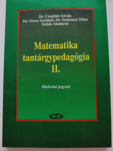 MATEMATIKA, TANTRGYPEDAGGIA II.