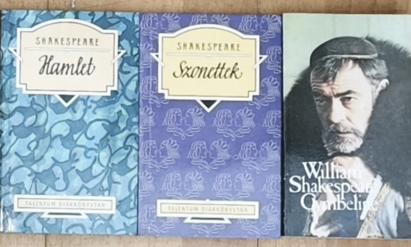 3db William Shakespeare k�tet - Cymbeline, Szonettek, Hamlet