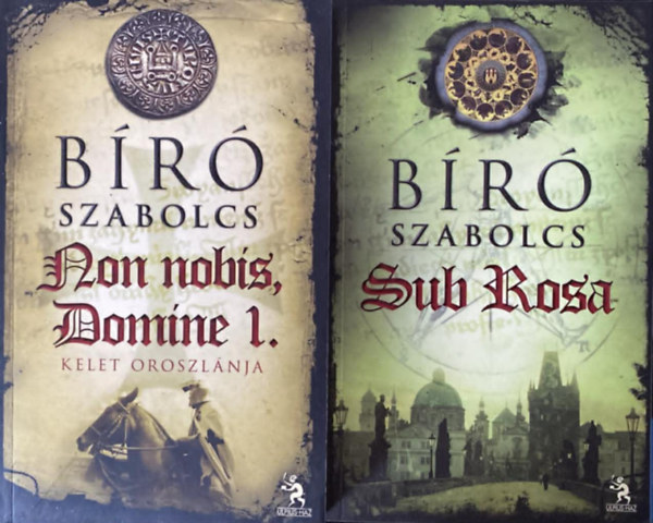 2 db B�r� Szabolcs k�nyv: Non nobis, Domine 1. - Kelet oroszl�nja + Sub Rosa