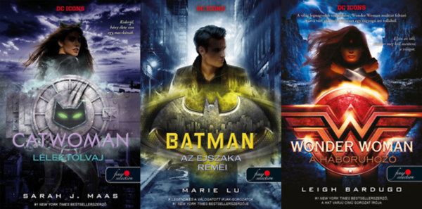 DC Icons knyvcsomag (3 db knyv) / Macskan - Llektolvaj, Batman - Az jszaka rmei, Wonder Woman - A hborhoz