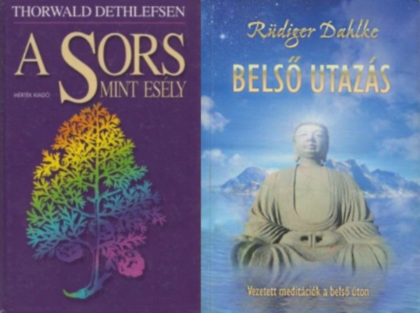 2 db ezoterikus filoz�fia: Bels� utaz�s - Vezetett medit�ci�k a bels� �ton + A sors mint es�ly - Eredend� tud�s a teljess�gr�l - Bevezet�s az ezoterikus pszichol�gi�ba