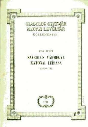 Szabolcs v�rmegye katonai le�r�sa 1782-1785