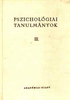 Pszicholgiai tanulmnyok III.