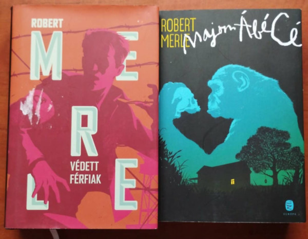 2 db Robert Merle k�nyv : V�dett f�rfiak + Majom�b�c�