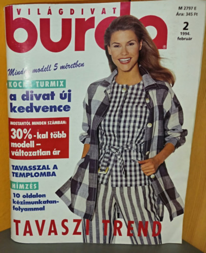 Aenne Burda - Burda Világdivat - 1994/2. Szám (Tavaszi Trend) Szabásminta mellékletekkel