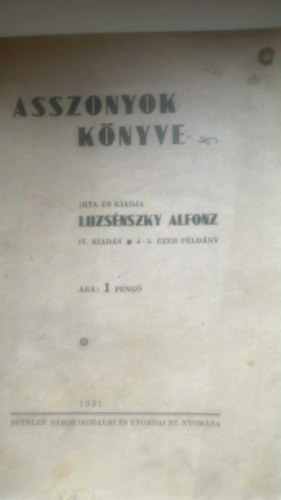 Asszonyok k�nyve