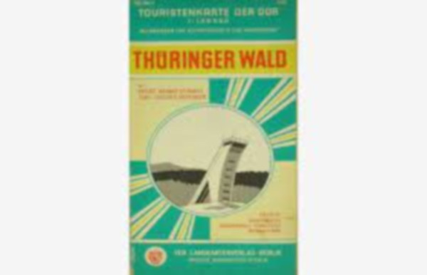 Touristenkarte der DDR Thringer Wald